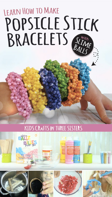 how-to-make-slime-ball-popsicle-stick-bracelets-glitter-kids-crafts
