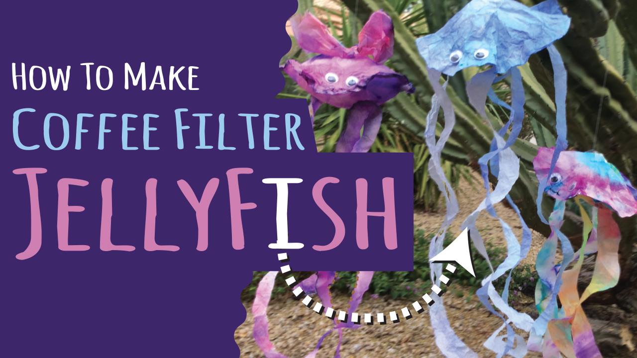 Jellyfish Craft Made from Coffee Filters Easy Kids CraftsKids Crafts
