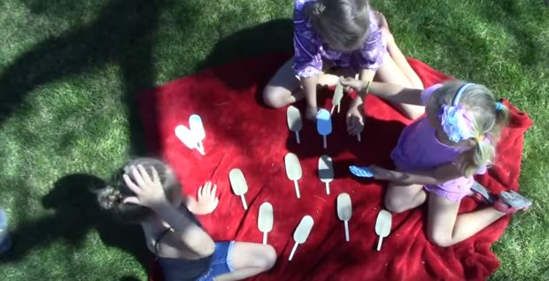 make a popsicle memory game for kids