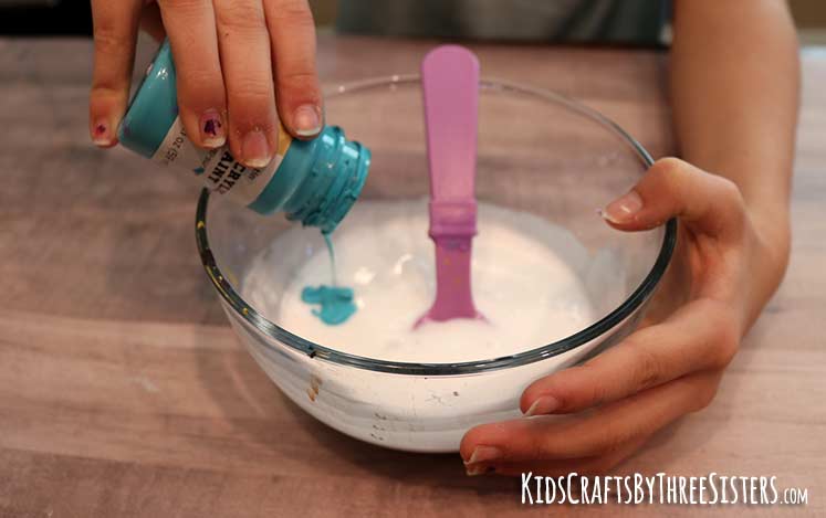 how-make-crunchy-slime-add-paint