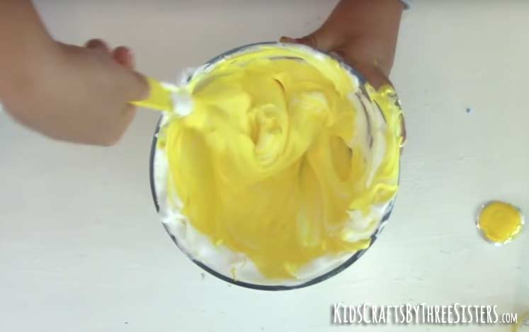 how-make-fluffy-slime-stir-shaving-cream